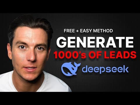 Using Deepseek to Generate 1000s of Leads in Any Niche (Free + Easy Method) thumbnail