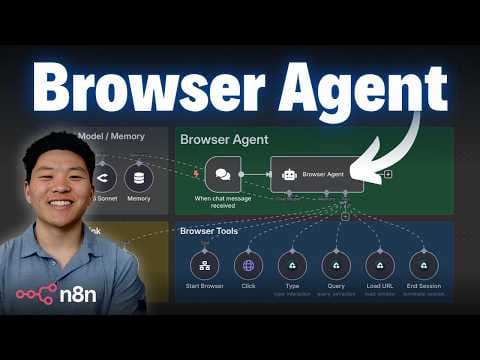 How to Build a No-Code Browser AI Agent in n8n thumbnail