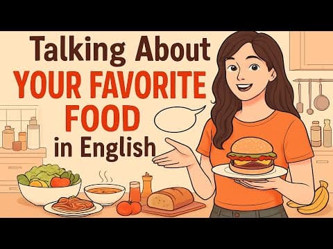 Talking About Your Favorite Food in English | Easy English Conversation Practice thumbnail