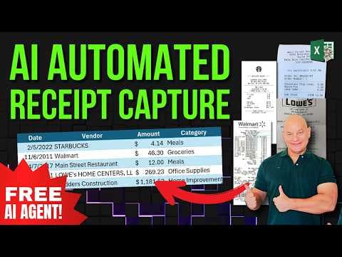 Create an Automated Excel Expense Tracker That Scans Receipts Using AI Technology thumbnail