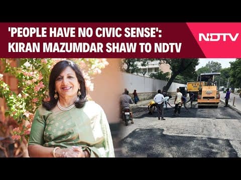 Karnataka News | Kiran Mazumdar Shaw Outlines Bengaluru's Plan To Deal With Potholes, Garbage thumbnail