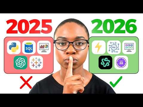 The ONLY 5 Data Analyst Skills That Will Actually Matter in 2026 thumbnail