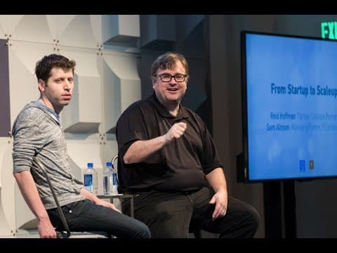 From Startup to Scaleup with Reid Hoffman and Sam Altman | The Scaleup Offsite 2017 thumbnail