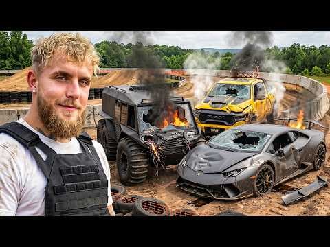 How Did Jake Paul Destroy $1,000,000 of Vehicles in a Last-to-Survive Challenge? thumbnail
