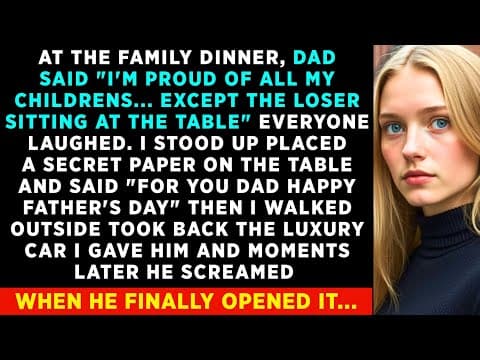 My DAD Burst Out At Family Reunion "I’m Proud Of All My Children, Except The Loser" I Left But.. thumbnail