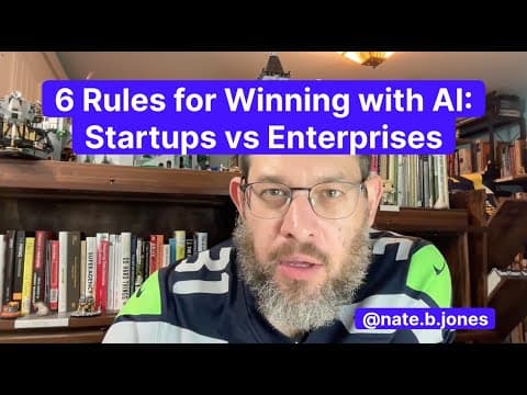 How to win with AI in startups vs enterprises thumbnail