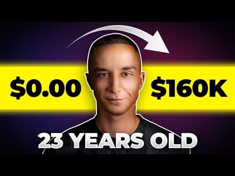 My Journey From $0 to $160,000 Per Month (AI Entrepreneur) thumbnail
