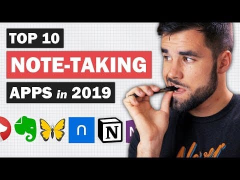 The 10 Best Note-Taking Apps in 2019 thumbnail