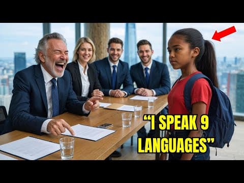 “I Speak 9 Languages” – The Black Girl Said Proudly… The Millionaire Laughed—But Was Left in Shock thumbnail