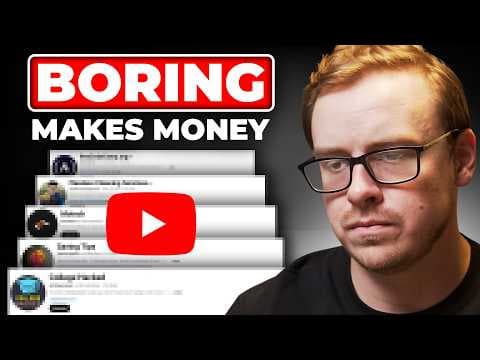 5 BORING YouTube Channels That Are Making EXCITING Money thumbnail