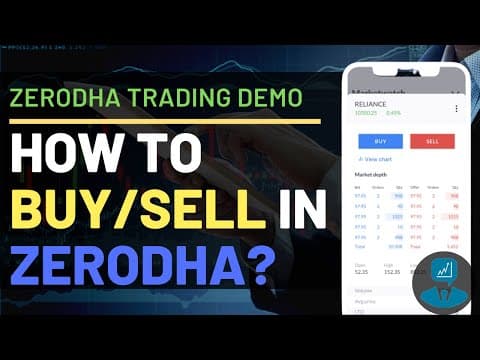How to trade with Zerodha? Buy/Sell stocks [Live Demo] thumbnail
