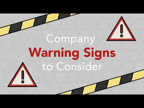 What Warning Signs Should You Look for When Investing? thumbnail