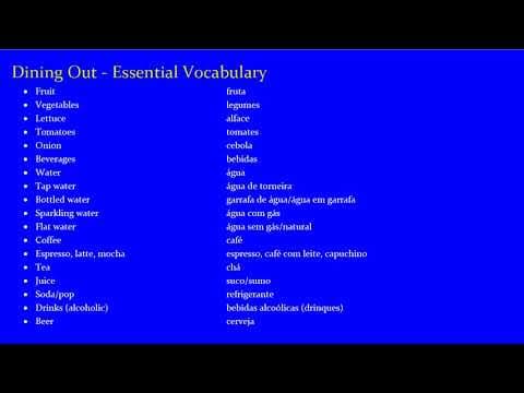 Jump Start Brazilian Portuguese Lesson 26 - Dining Out Phases thumbnail