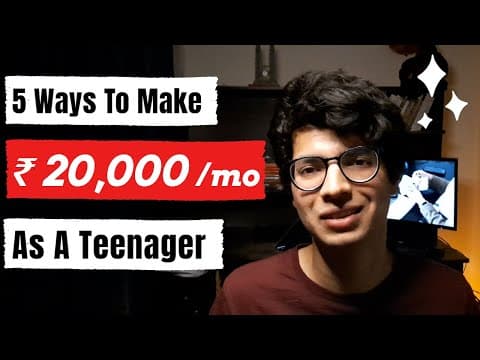 5 Ways To Make Money As A Teenager Online [Zero Investment] | How To Make Money As A Teenager thumbnail