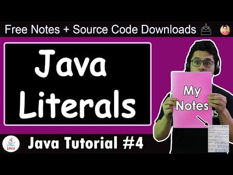 How to Use Literals and Variables in Java thumbnail