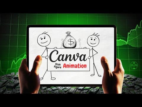 How To Make VIRAL Stick Figure Animations in Canva thumbnail