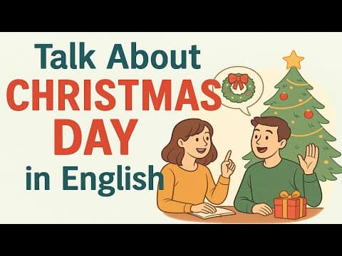 Talk About Christmas Day in English - Easy Daily Phrases for Beginners | English Conversation thumbnail