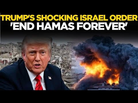 Donald Trump LIVE | | Trump Slams Hamas Ceasefire Talks | Israel Hamas War | Gaza News | US News thumbnail