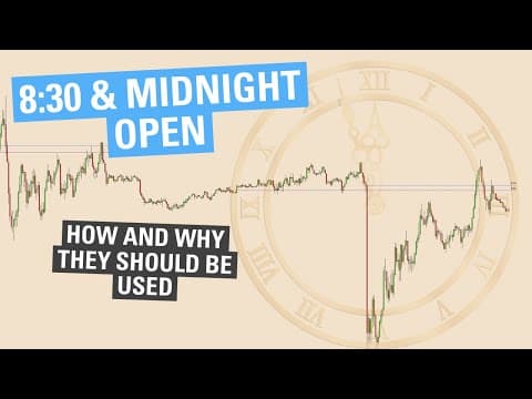 Why You Should Use 8:30 & Midnight Open (EST) -  ICT Concepts thumbnail