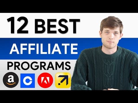 12 BEST Affiliate Marketing Programs You Need To Join in 2025 thumbnail