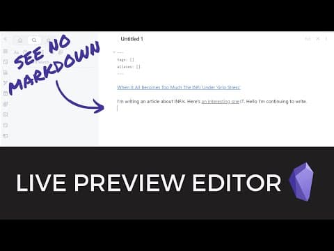How Does Obsidian's Live Preview Mode Work? thumbnail