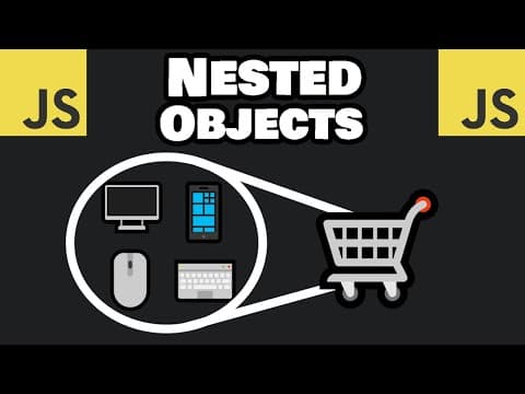 Learn JavaScript NESTED OBJECTS easy! 📫 thumbnail