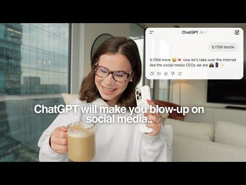 ChatGPT will get you 1M followers + every goal you have as a content creator & here's how.. thumbnail