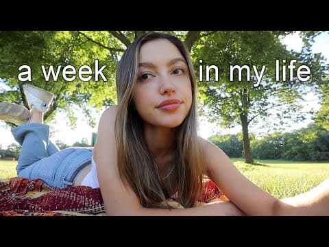 a week in my life vlog thumbnail