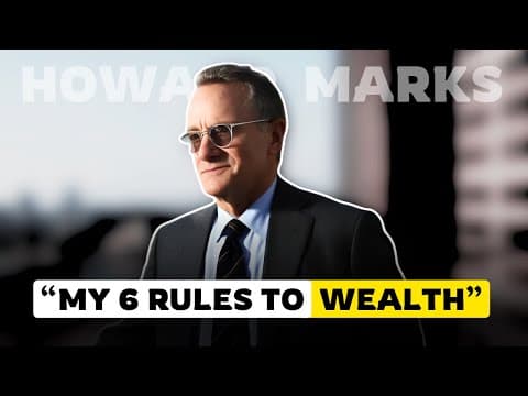 6 Golden Rules to Build Wealth in the Next 10 Years | Howard Marks | Stocks  thumbnail