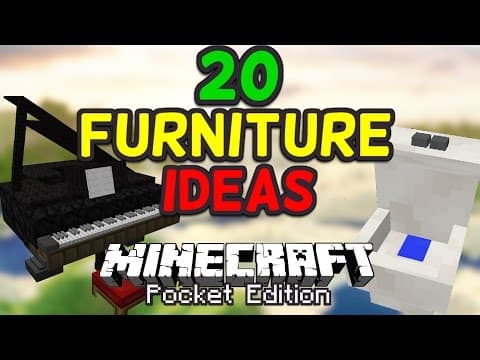 20 Cool Furniture Ideas for Minecraft PE (Pocket Edition) thumbnail