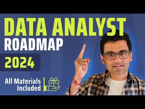 Data Analyst Roadmap 2024 | Data Analyst Weekly Study Plan | Free Resources to Become Data Analyst thumbnail