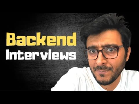 I ask this question to every Backend Engineer I interview thumbnail