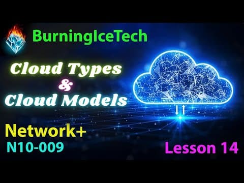CompTIA Network+ N10-009 | Lesson 14 - Cloud Types / Cloud Models thumbnail
