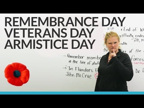 Veterans Day & Remembrance Day thumbnail