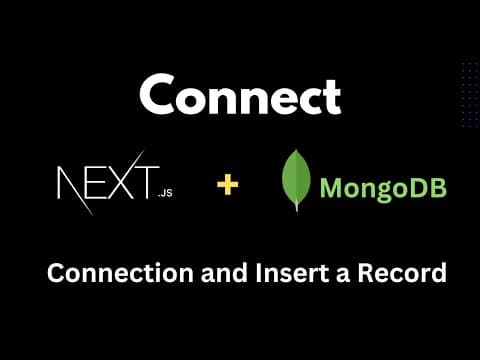 How to Connect Next.JS with MongoDB (Mongoose and App Router) | MongoDB Connection in Next.js thumbnail