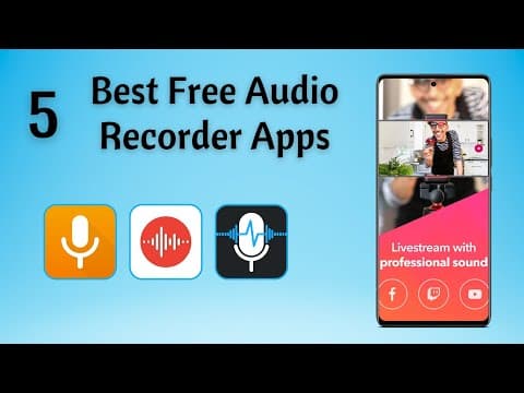5 Best Free Audio Recorder Apps for Android thumbnail