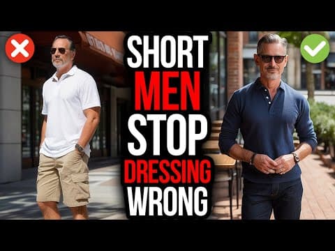 14 Fashion Mistakes SHORT Men Over 40+ NEED To Avoid! thumbnail