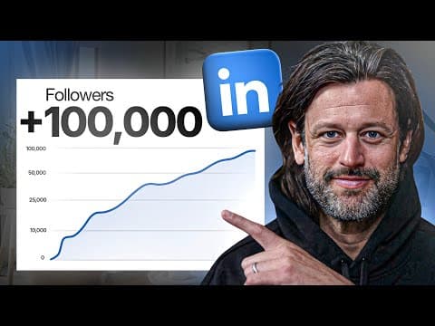 How to Go From 0 to 100,000 Followers on LinkedIn (FREE COURSE) thumbnail