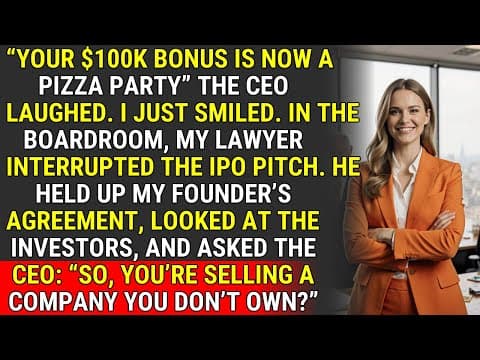 CEO Laughed About My Bonus. My Lawyer Killed His IPO. ♟️ | Corporate Chess thumbnail