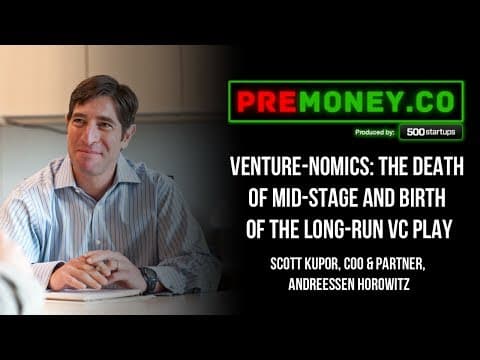 [PREMONEY 2014] "Venture-nomics: The Death Of Mid-Stage & Birth Of The Long-Run VC Play" thumbnail