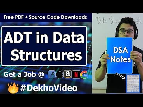 Arrays and Abstract Data Type in Data Structure (With Notes) thumbnail