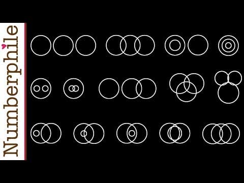 How many ways can circles overlap? - Numberphile thumbnail
