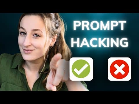Why Is Prompt Hacking Critical for AI Safety? thumbnail