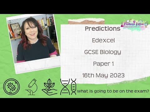 Edexcel GCSE Biology Paper 1 | 2023 Exam Predictions | Combined and Separate Science | 16th May 2023 thumbnail