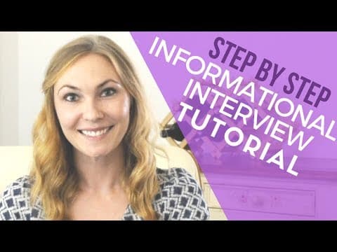 How to Have an Informational Interview - My SECRET to Networking & Job Seeking! thumbnail