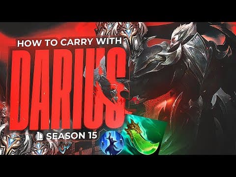 How to CARRY with DARIUS SEASON 15 - Challenger Darius In-Depth Reviews thumbnail