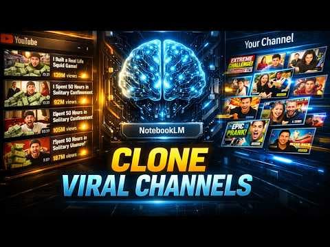 Clone Viral Channels FAST with NotebookLM Prompts + Pictory AI thumbnail