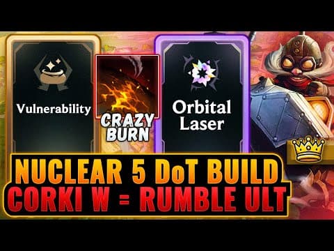 Rumble Ultimate on a Basic Ability: Unreal AP Corki Build - Crit Highroll League Arena Gameplay thumbnail