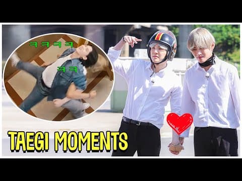 Taegi Moments To Brighten Your Day - BTS Suga And V Moments thumbnail