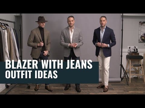 How To Wear A Blazer With Jeans | 5 Different Outfit Ideas | How To Style Blazers thumbnail